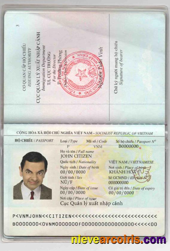 Vietnam passport